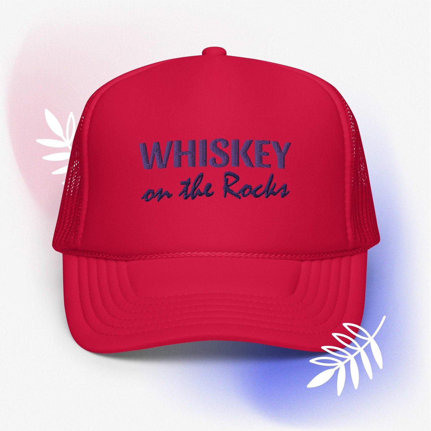 Whiskey on the Rocks Foam trucker hat