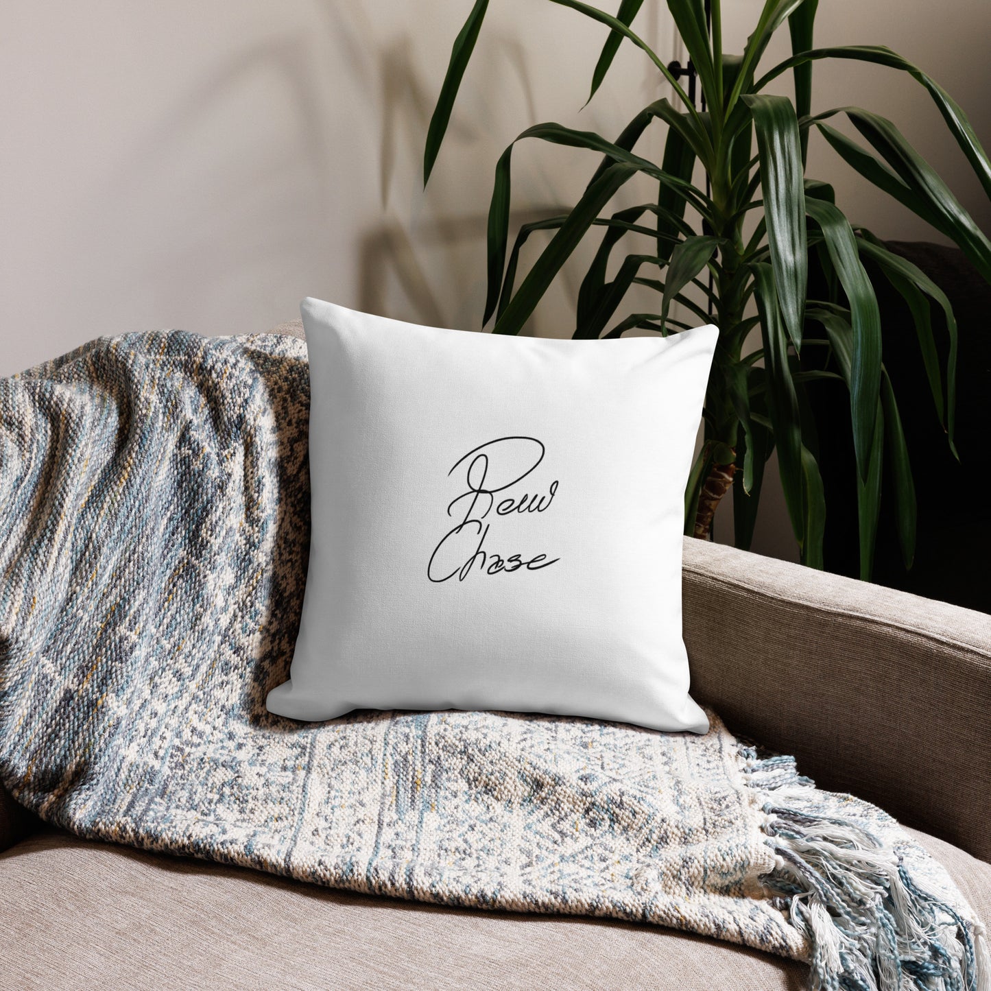 Premium Pillow w/ Inspiring Quote and Signature on back