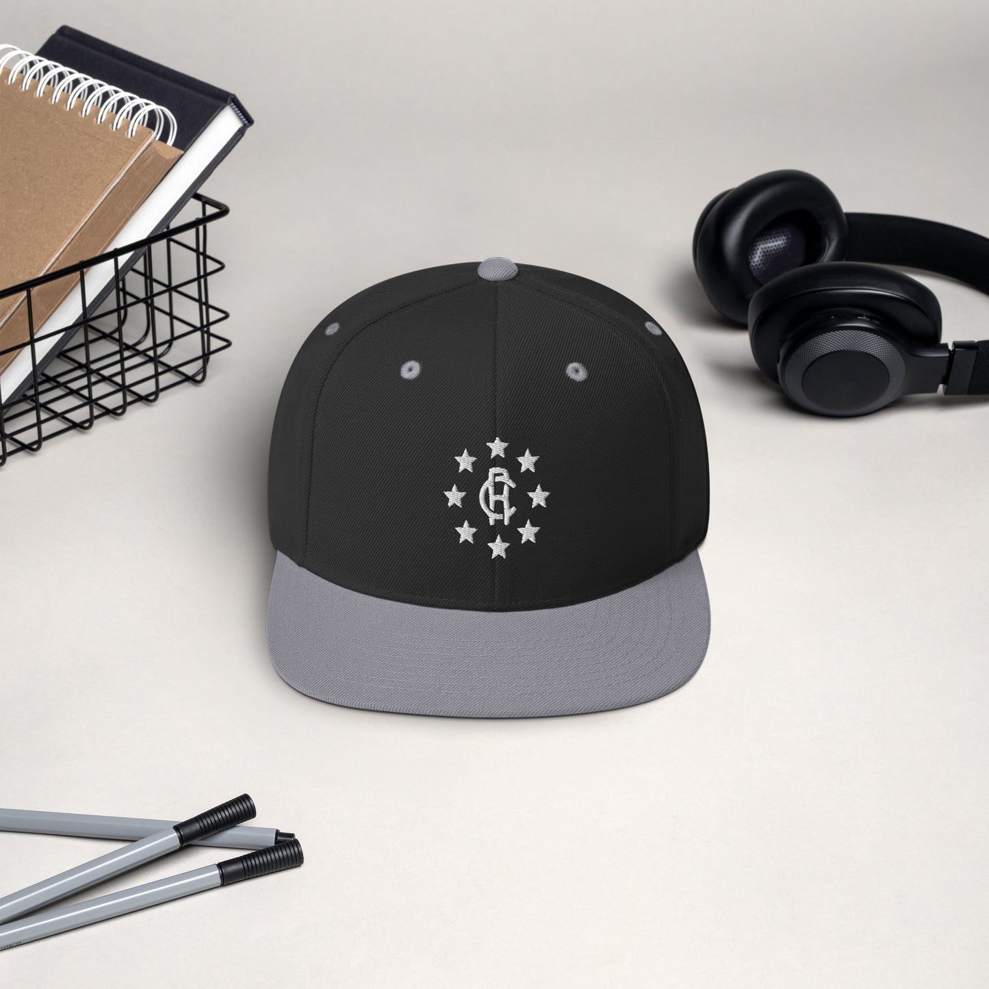 Snapback Hat with Star Logo