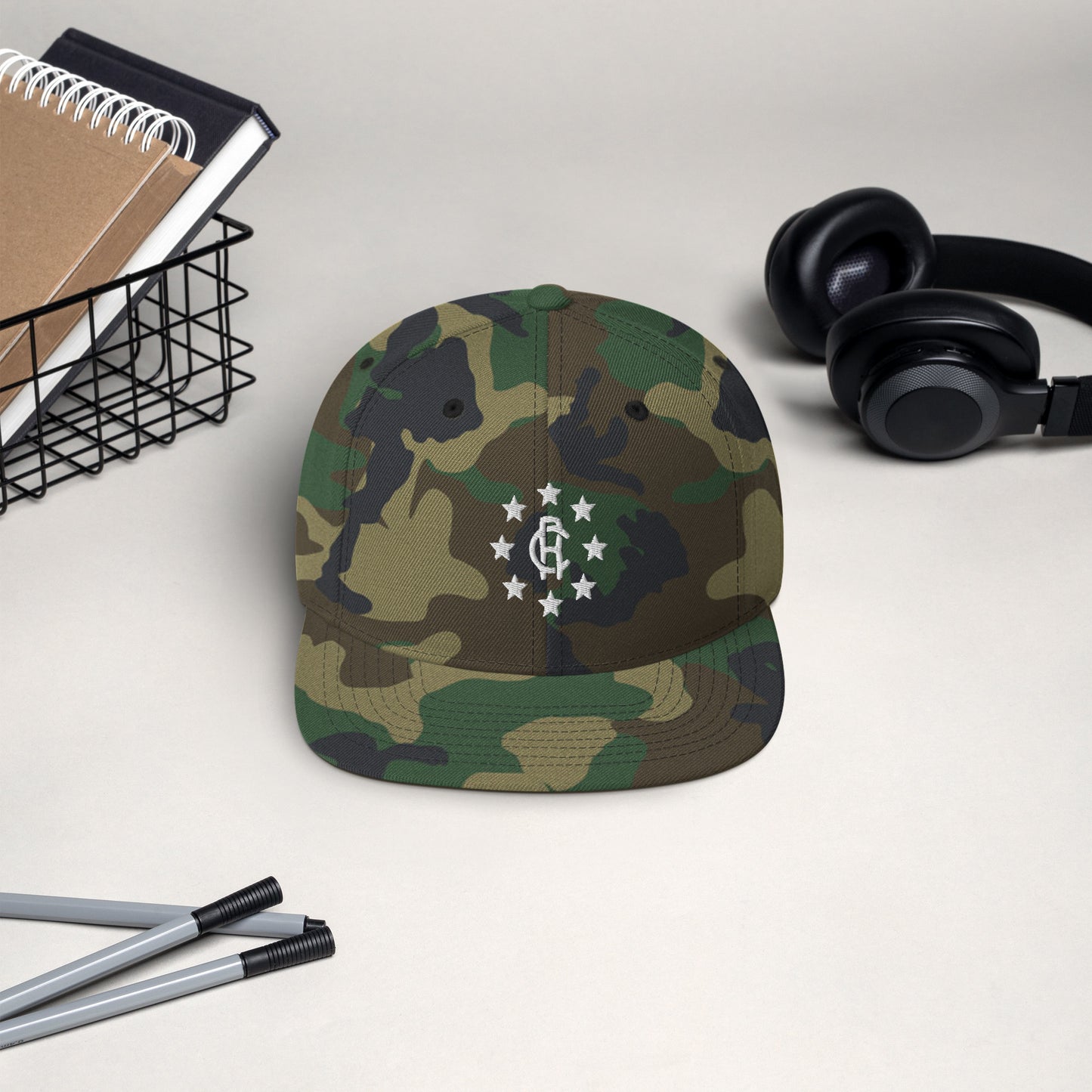 Snapback Hat with Star Logo