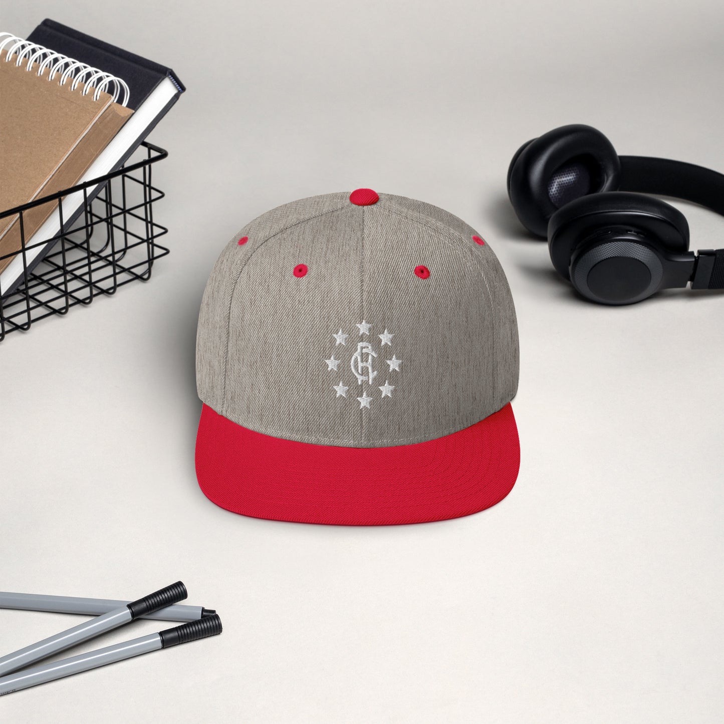 Snapback Hat with Star Logo