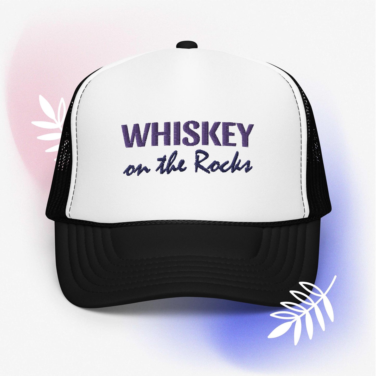 Whiskey on the Rocks Foam trucker hat
