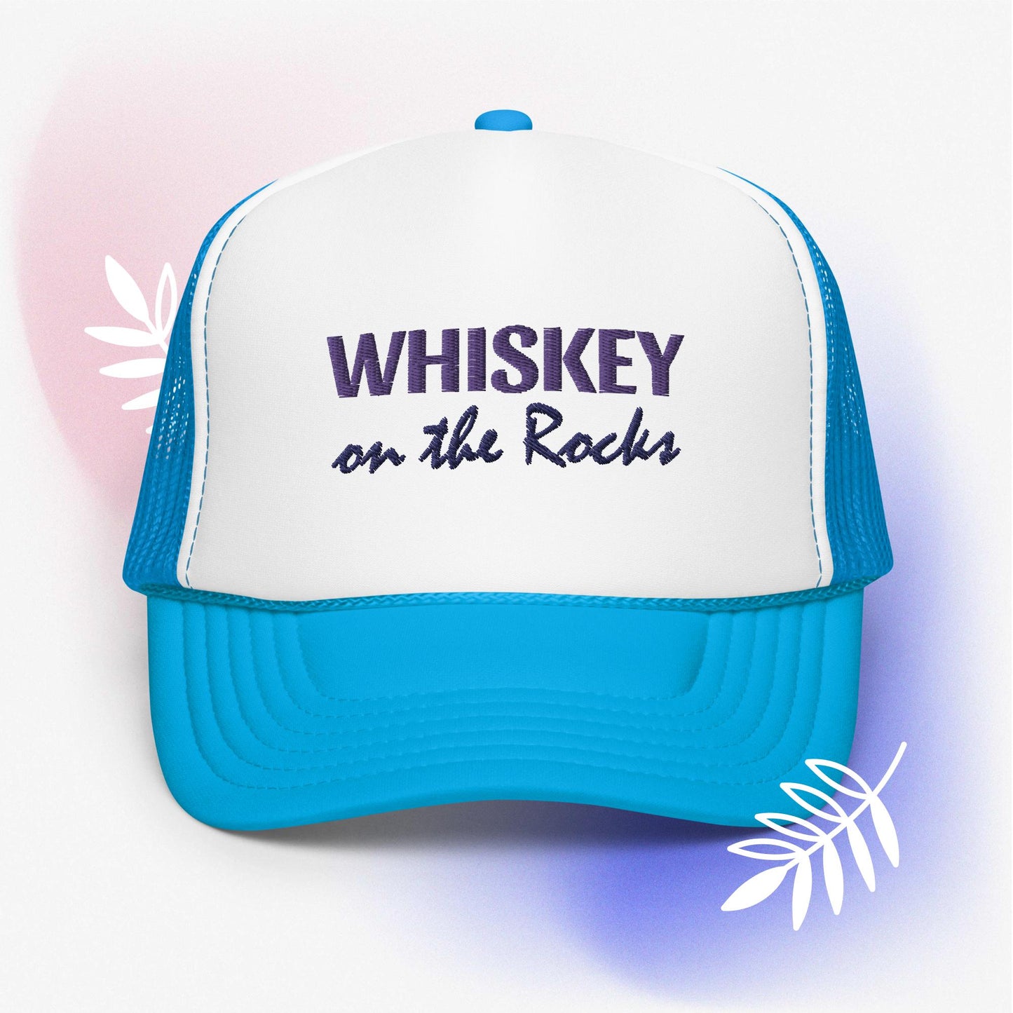 Whiskey on the Rocks Foam trucker hat