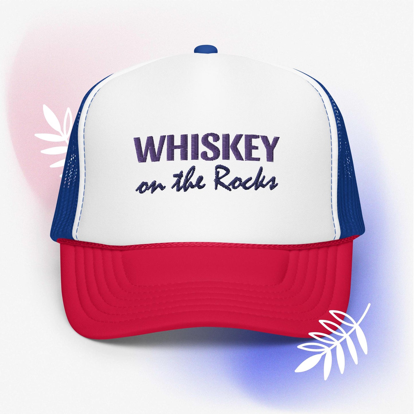 Whiskey on the Rocks Foam trucker hat