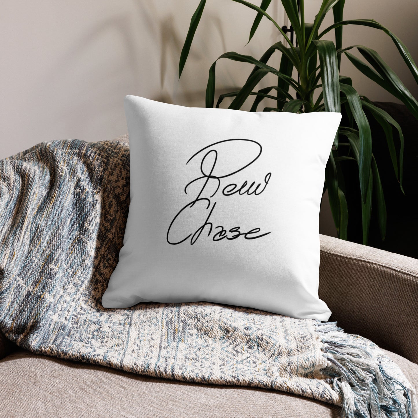Premium Pillow w/ Inspiring Quote and Signature on back