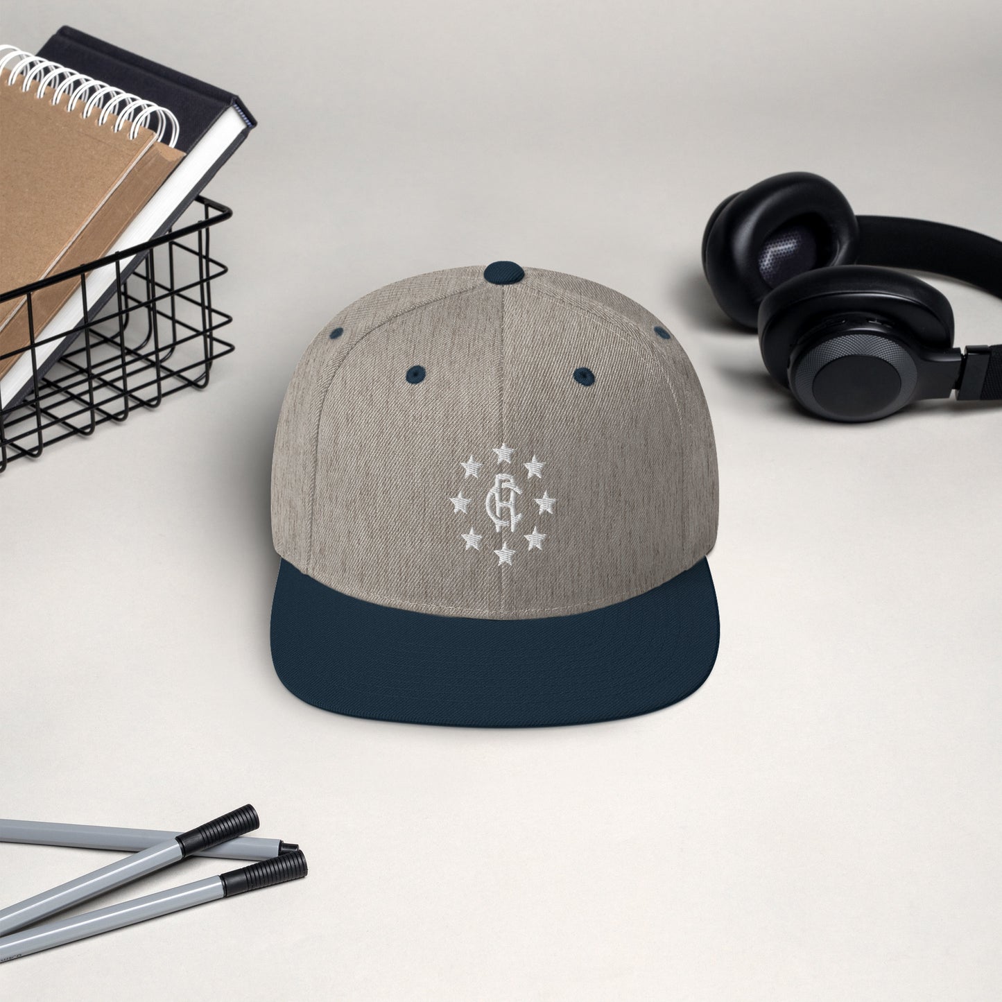 Snapback Hat with Star Logo