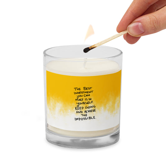 Romi Chase Quotes Glass Jar Soy Wax Candle